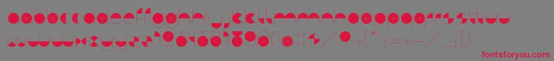 BdAlgebraPlus Font – Red Fonts on Gray Background
