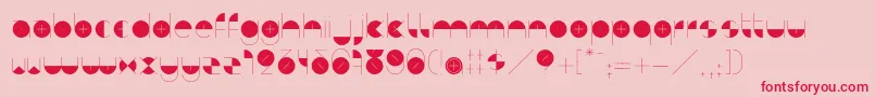 BdAlgebraPlus Font – Red Fonts on Pink Background