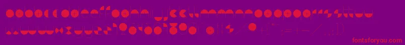 BdAlgebraPlus Font – Red Fonts on Purple Background