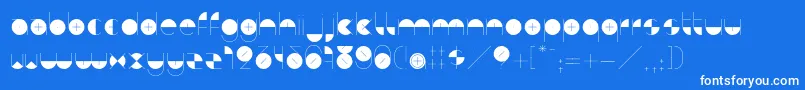 BdAlgebraPlus Font – White Fonts on Blue Background