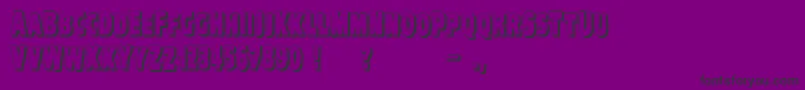 VtcKreepykomikatwoShadow Font – Black Fonts on Purple Background