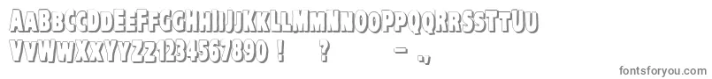 VtcKreepykomikatwoShadow Font – Gray Fonts on White Background