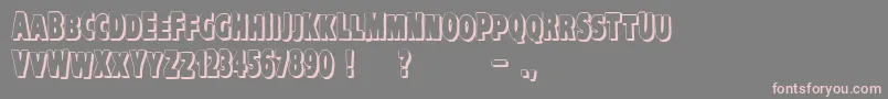 VtcKreepykomikatwoShadow Font – Pink Fonts on Gray Background