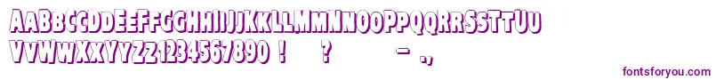 VtcKreepykomikatwoShadow Font – Purple Fonts on White Background