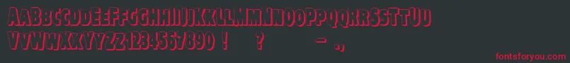 fuente VtcKreepykomikatwoShadow – Fuentes Rojas Sobre Fondo Negro