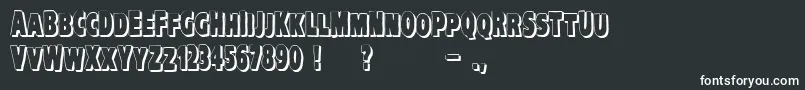 VtcKreepykomikatwoShadow Font – White Fonts on Black Background