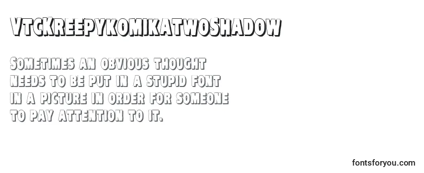 VtcKreepykomikatwoShadow Font