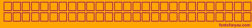 HeshamGornataNormal Font – Purple Fonts on Orange Background