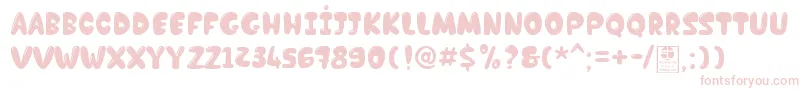 ChocolateBarDemo Font – Pink Fonts on White Background