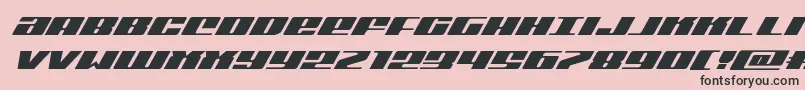 Michiganexpandsuperital Font – Black Fonts on Pink Background