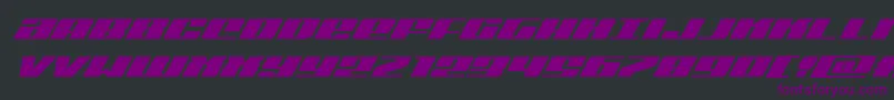 Michiganexpandsuperital Font – Purple Fonts on Black Background