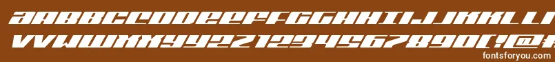Michiganexpandsuperital Font – White Fonts on Brown Background