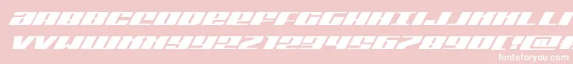 Michiganexpandsuperital Font – White Fonts on Pink Background