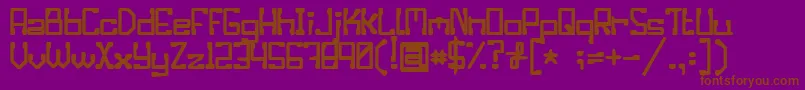 Eniloracgty Font – Brown Fonts on Purple Background