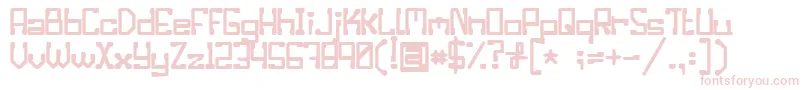 Czcionka Eniloracgty – różowe czcionki