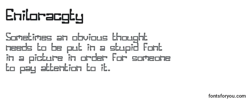 Eniloracgty Font