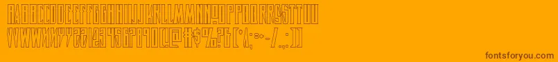 Timberwolfshad2 Font – Brown Fonts on Orange Background