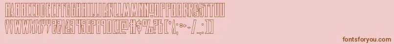 Timberwolfshad2 Font – Brown Fonts on Pink Background