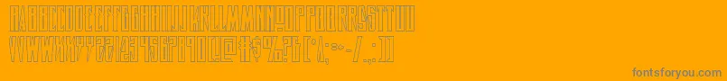 Timberwolfshad2 Font – Gray Fonts on Orange Background