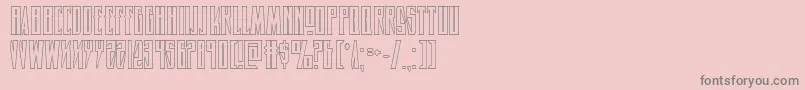 Timberwolfshad2 Font – Gray Fonts on Pink Background