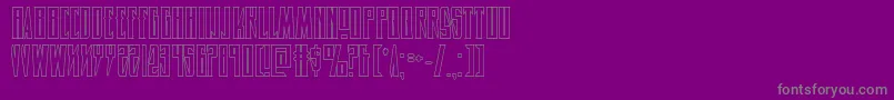 Timberwolfshad2 Font – Gray Fonts on Purple Background