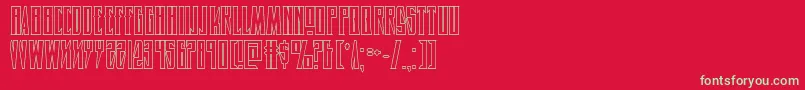 Timberwolfshad2 Font – Green Fonts on Red Background