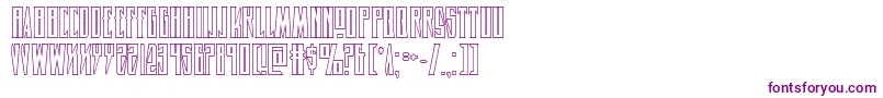 Timberwolfshad2 Font – Purple Fonts on White Background