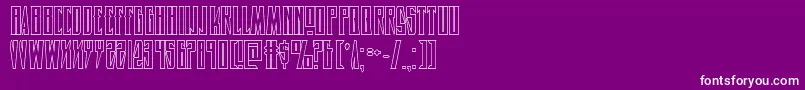 Timberwolfshad2 Font – White Fonts on Purple Background