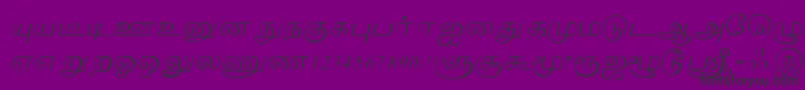 Lakshmi Font – Black Fonts on Purple Background