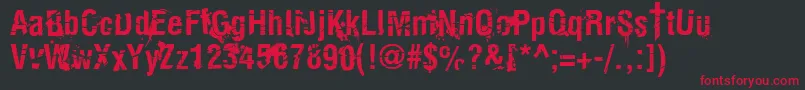KeetanoKatanaKillbill Font – Red Fonts on Black Background