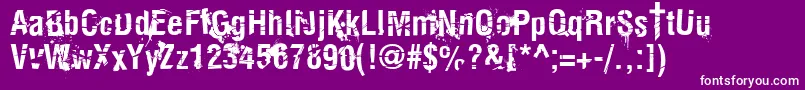 KeetanoKatanaKillbill Font – White Fonts on Purple Background