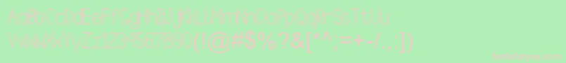 Tetraclericton Font – Pink Fonts on Green Background