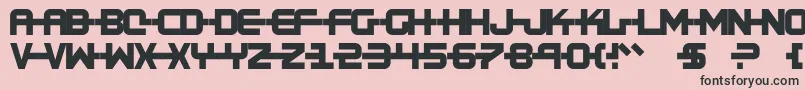 Kinexx Font – Black Fonts on Pink Background