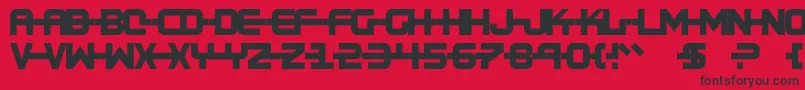 fuente Kinexx – Fuentes Negras Sobre Fondo Rojo
