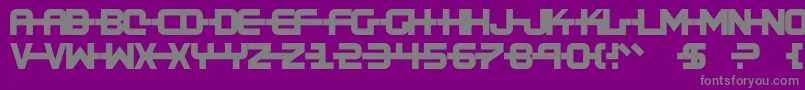 Kinexx Font – Gray Fonts on Purple Background