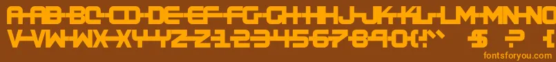fuente Kinexx – Fuentes Naranjas Sobre Fondo Marrón