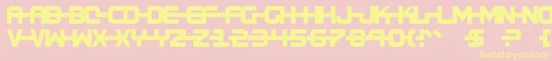 Шрифт Kinexx – жёлтые шрифты на розовом фоне