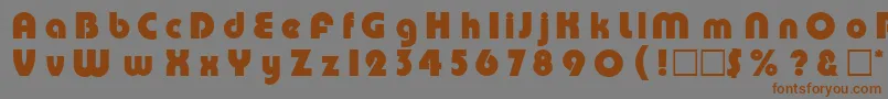 DgPump Font – Brown Fonts on Gray Background