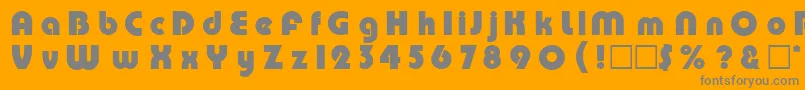 DgPump Font – Gray Fonts on Orange Background