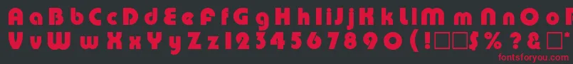 DgPump Font – Red Fonts on Black Background