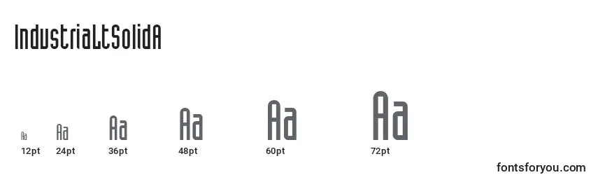 IndustriaLtSolidA Font Sizes