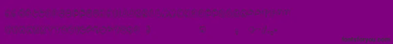 Aragon-fontti – mustat fontit violetilla taustalla