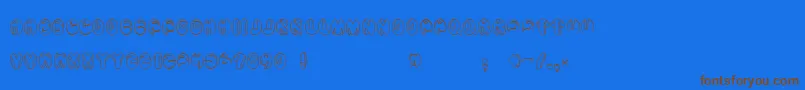 Шрифт Aragon – коричневые шрифты на синем фоне