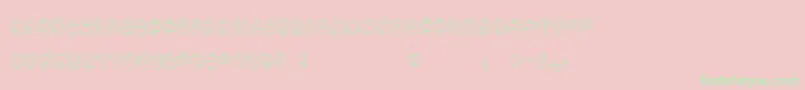 フォントAragon – ピンクの背景に緑の文字