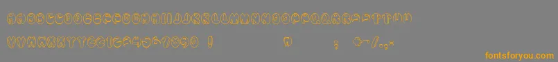 Шрифт Aragon – оранжевые шрифты на сером фоне