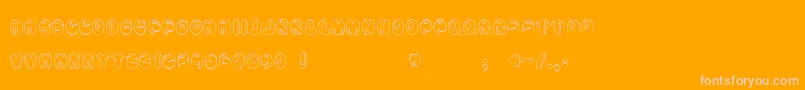 Шрифт Aragon – розовые шрифты на оранжевом фоне