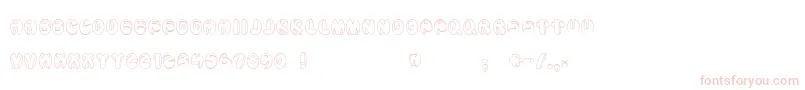 Aragon-fontti – vaaleanpunaiset fontit valkoisella taustalla