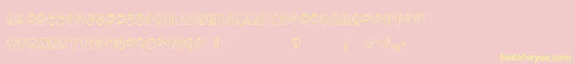 Шрифт Aragon – жёлтые шрифты на розовом фоне