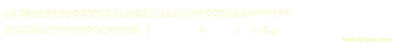 Aragon-fontti – keltaiset fontit valkoisella taustalla