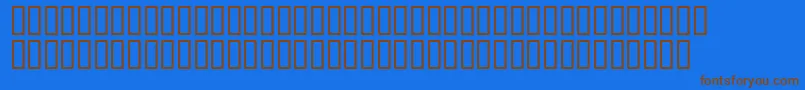 Tonywhitesh-Schriftart – Braune Schriften auf blauem Hintergrund
